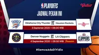 Jadwal playoff dan semifinal NBA di Vidio. (Foto: Vidio)