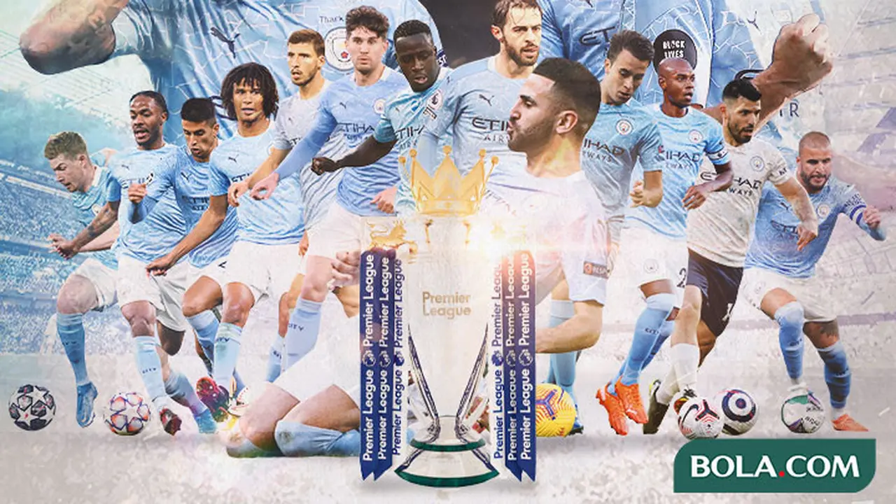 Premier League - Ilustrasi Juara Manchester City Musim 2020/2021