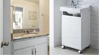 15 Model Vanity Kamar Mandi Sederhana Tapi Mewah, Cocok Ruang Terbatas