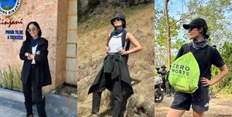 Tatjana Saphira sukses mendaki Gunung Rinjani pertama kalinya dalam waktu 4 hari 3 malam. Intip penampilan kecenya dengan sporty outfit saat naik gunung yuk!