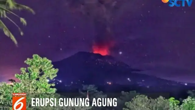 Letusan yang terjadi ini juga disertai dengan lontaran lava pijar yang nampak jelas secara visual diatas permukaan kawah Gunung Agung.