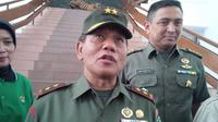 Pangdam Siliwangi menjelaskan soal kericuhan pertandingan Polo Air (Liputan6.com / Aditya Prakasa)