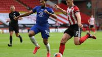 Chelsea saat menghadapi Sheffield United di lanjutan Liga Inggris (AFP)