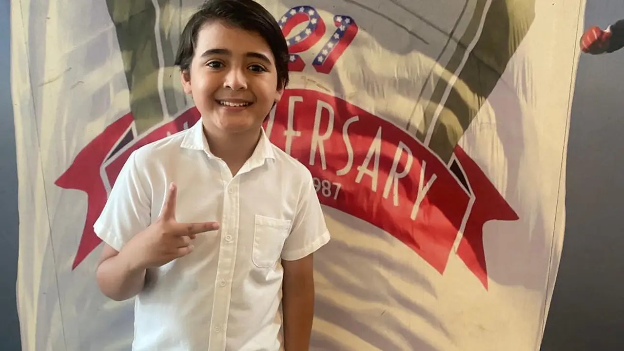 Rayhan Cornelis saat ditemui di Gala Premiere film Kun Ana Wa Anta di XXI Epicentrum, Kuningan, Jakarta Selatan, Sabtu (4/5/2023).