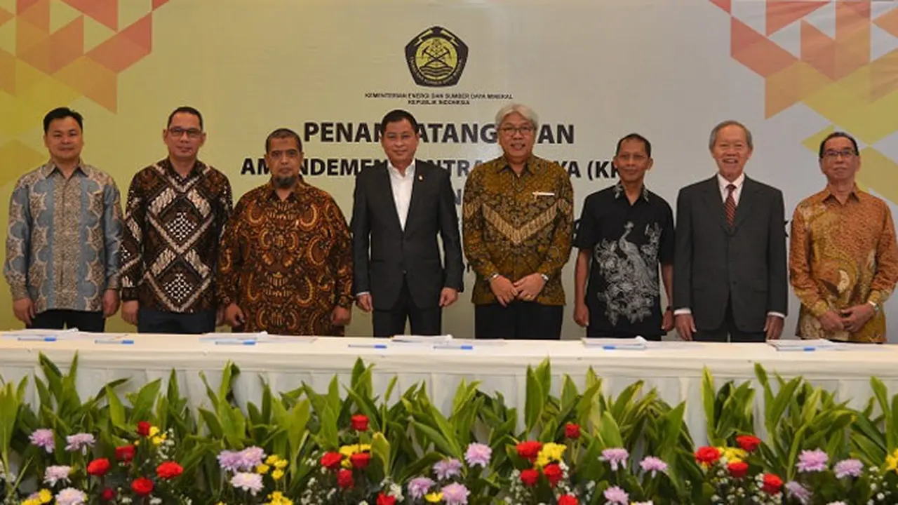 Menteri Jonan Tandatangani 27 Amandemen Kontrak Usaha Minerba