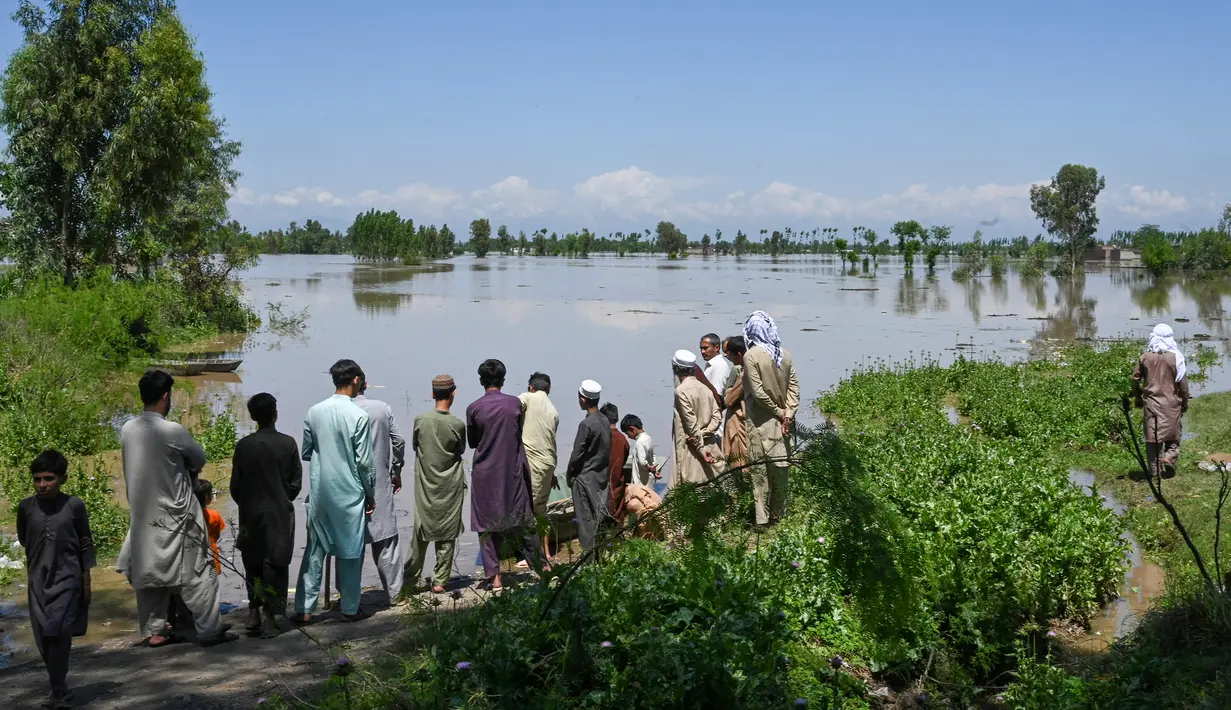Pakistan mengalami peningkatan kejadian cuaca ekstrem karena bergulat dengan dampak perubahan iklim. (Abdul MAJEED/AFP)