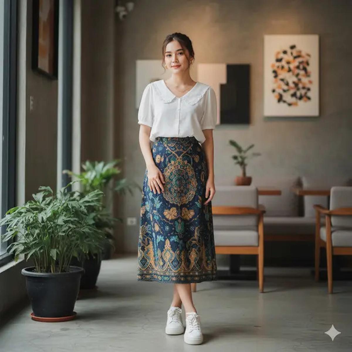 Rok Batik Midi Cocok dengan Baju Apa? Ini 9 Pilihan yang Bikin Penampilan Makin Stylish