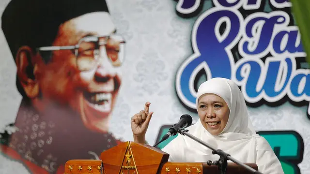 Khofifah Indar Parawansa di Haul ke-8 Gus Dur