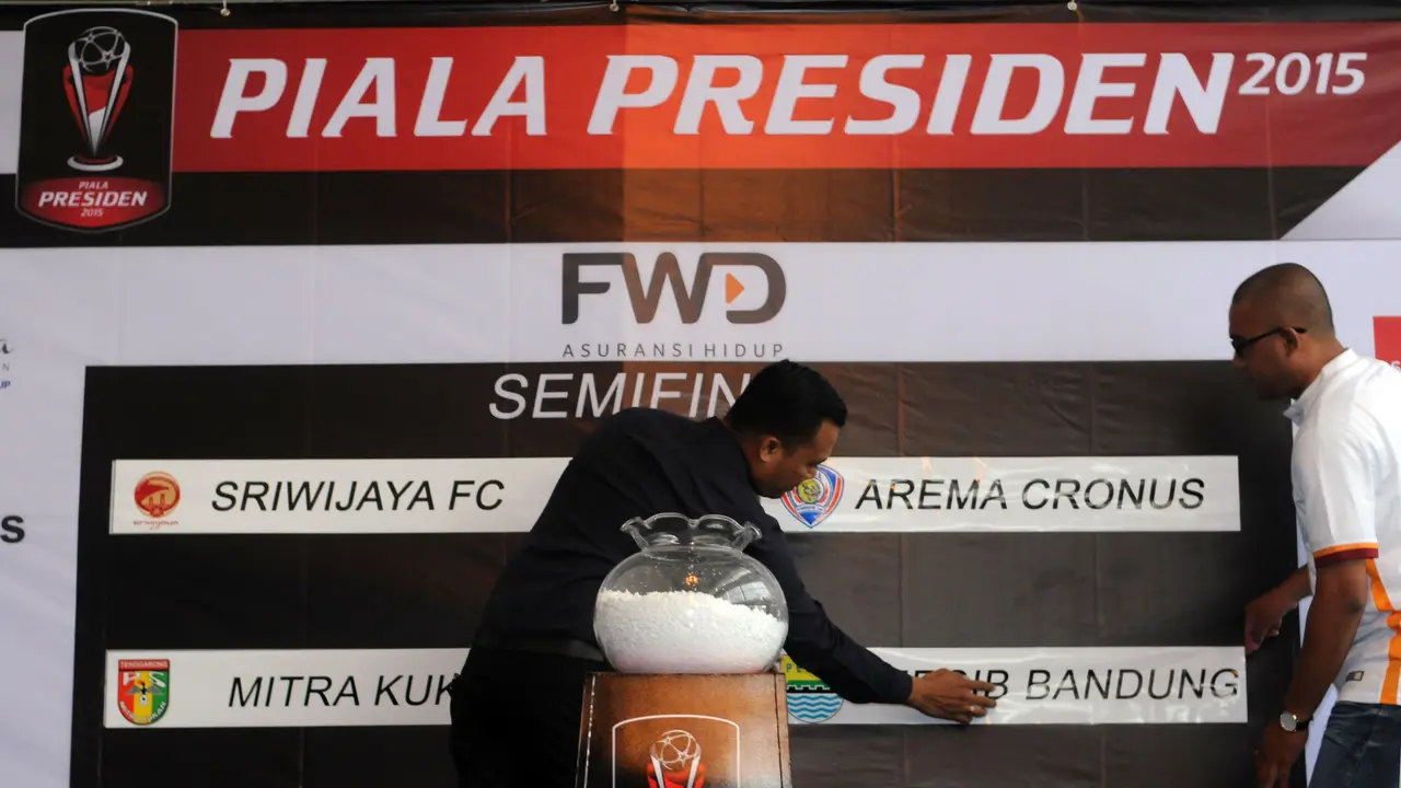 Drawing babak semifinal Piala Presiden 2015