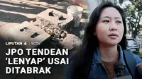 Pembongkaran JPO Jalan Tendean, Jakarta Selatan, yang malam tadi membuat kemacetan panjang. Jalanan kini sudah kembali lancar, namun akibat tidak adanya jembatan, warga kesulitan menyeberang.