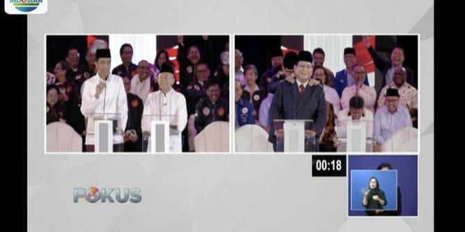 Momen Menarik Debat Perdana Pilpres: Sandi Pijat Prabowo