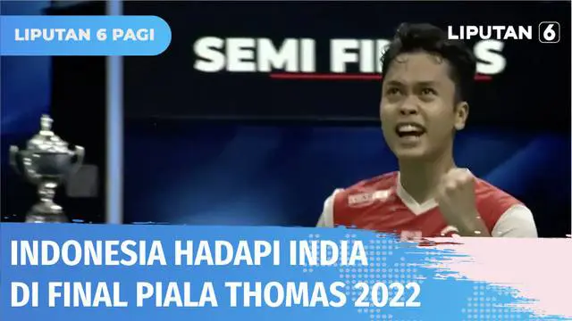 Tim beregu putra Indonesia memastikan langkah ke partai puncak Piala Thomas usai berhasil taklukkan Jepang di semifinal. Kemenangan Tim Thomas Indonesia dipersembahkan tunggal putra ketiga, Shesar Hiren Rhustavito. Indonesia akan hadapi India di Fina...