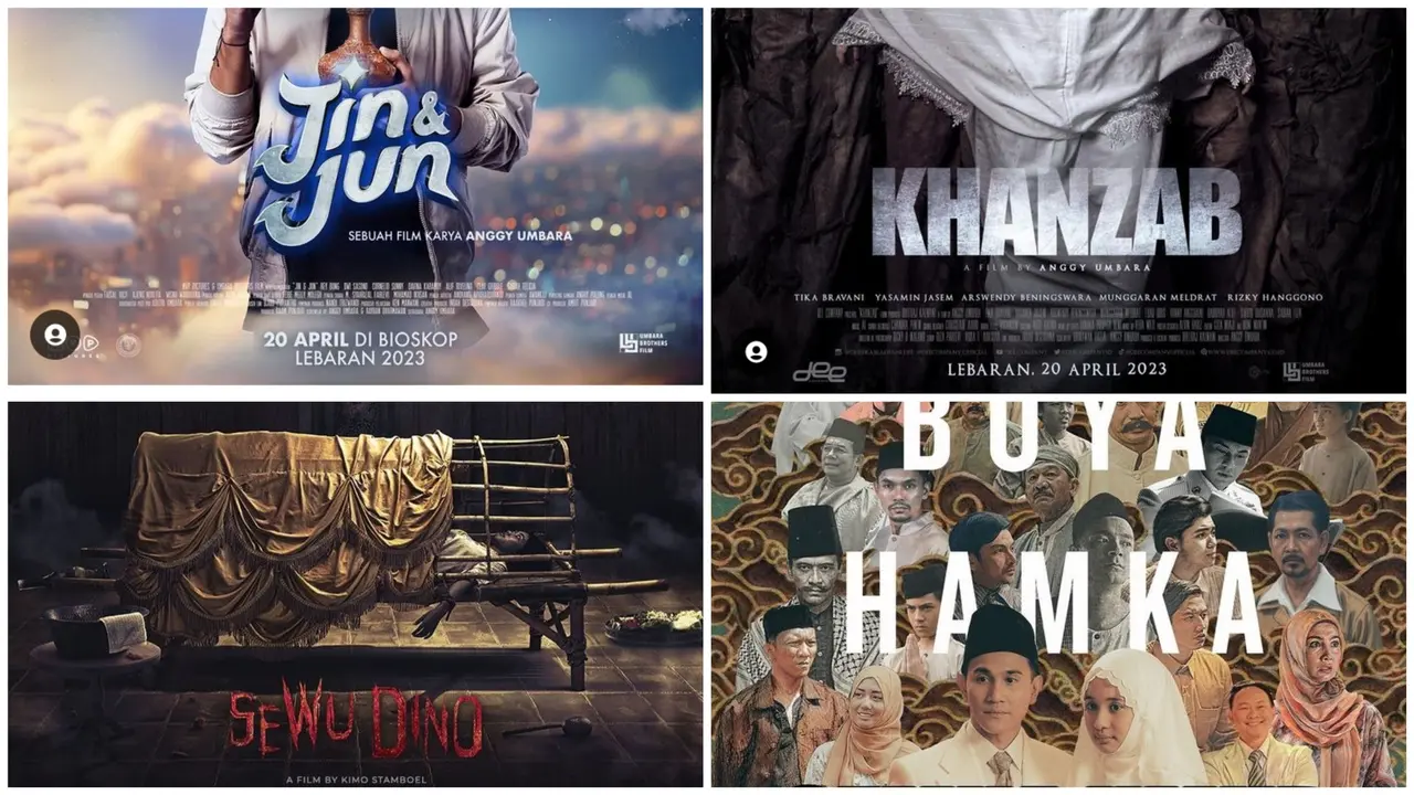 Film Lebaran 2023 tayang mulai hari ini 19 April 2023 (Foto: MVP Pictures, Dee Company, MD Pictures, Falcon Pictures/Starvision)
