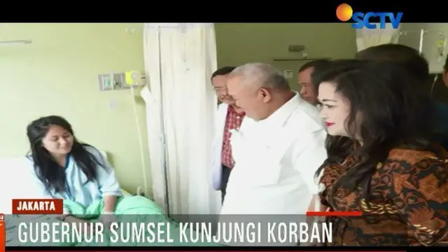 Alex Nurdin datang bersama rombongan Pemerintah Provinsi Sumatera Selatan, Selasa siang mengunjungi Rumah Sakit Jakarta.