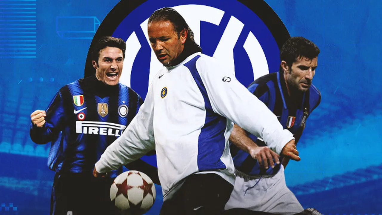 Inter Milan - Javier Zanetti, Sinisa Mihajlovic, Luis Figo