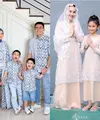 Warna basic seperti putih akan selalu ada di setiap momen lebaran. Dalam hal ini, bisa pilih baju sarimbit dengan motif minimalis seperti tampilan keluarga Fachri Albar dan Renata Kusmanto. [@aialbar]