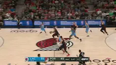 Berita video game recap NBA 2017-2018 antara Portland Trail Blazers melawan LA Clippers dengan skor 105-96.