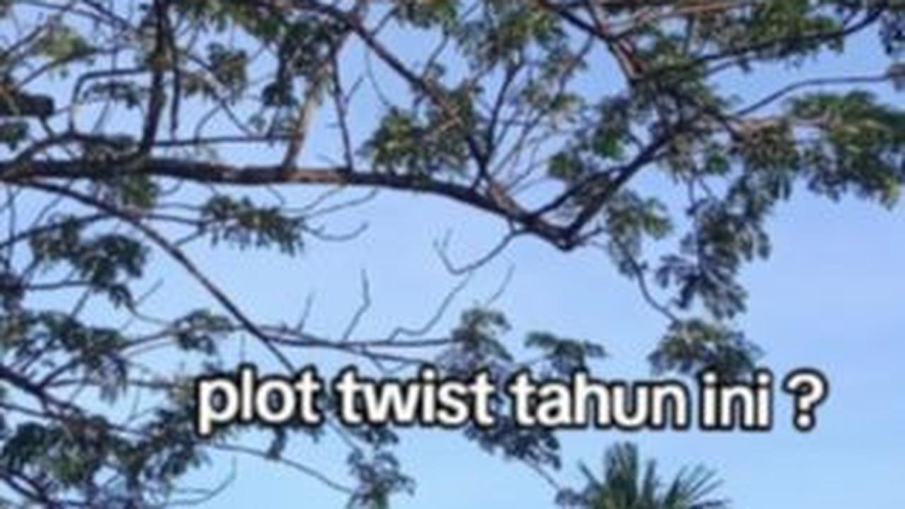 “Plot twist tahun ini?,” tutur dia sembari membagikan potret pemandangan. <br>