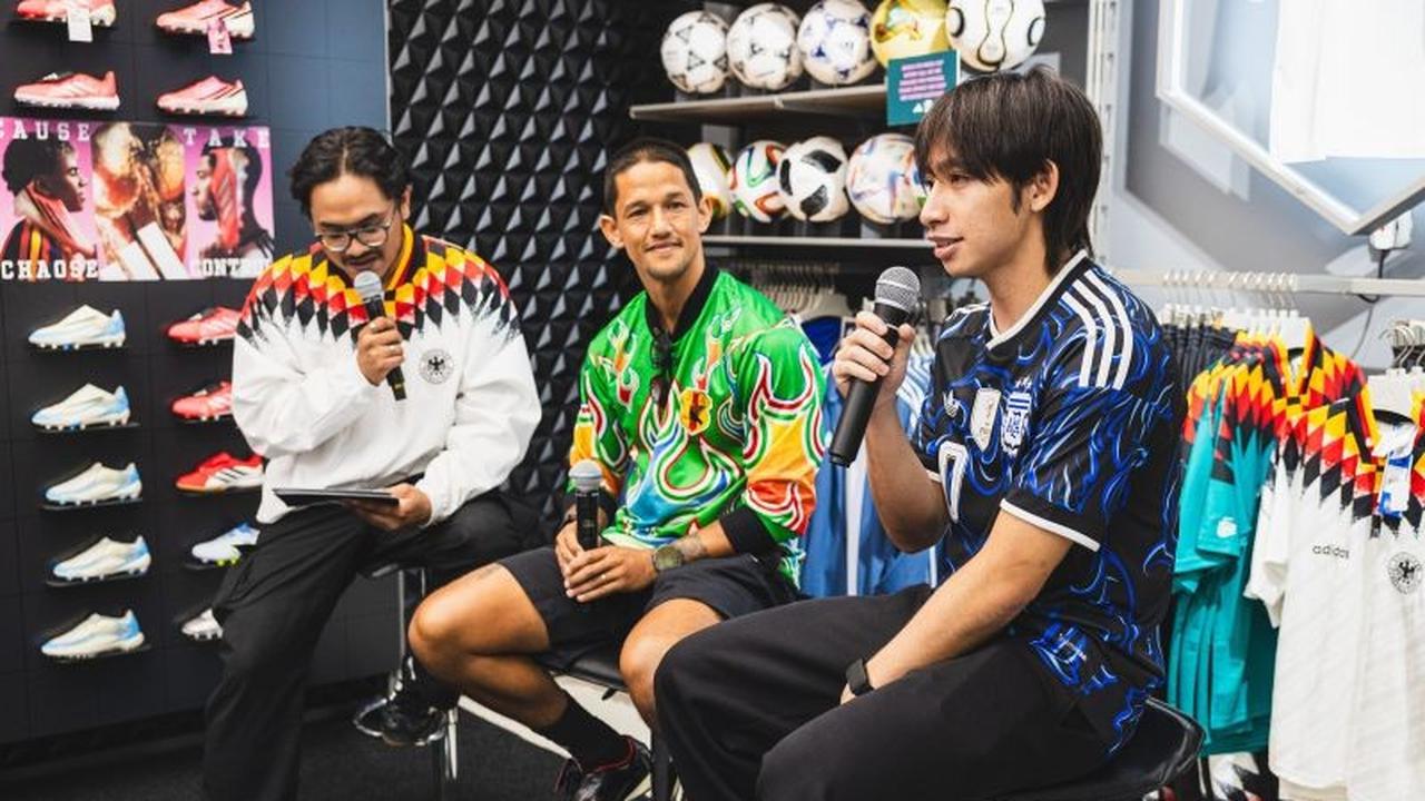 Irfan Bachdim dan Arlyansyah Ramaikan Pembukaan Home of Football Adidas di Jakarta