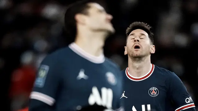 Foto: Usai Terima Ballon d’Or, Lionel Messi Melempem saat Hadapi Nice di Liga Prancis