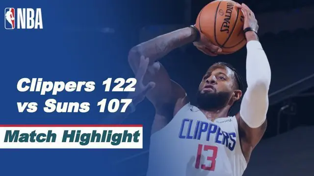 VIDEO: Highlights NBA, LA Clippers Kalahkan Phoenix Suns 112-107
