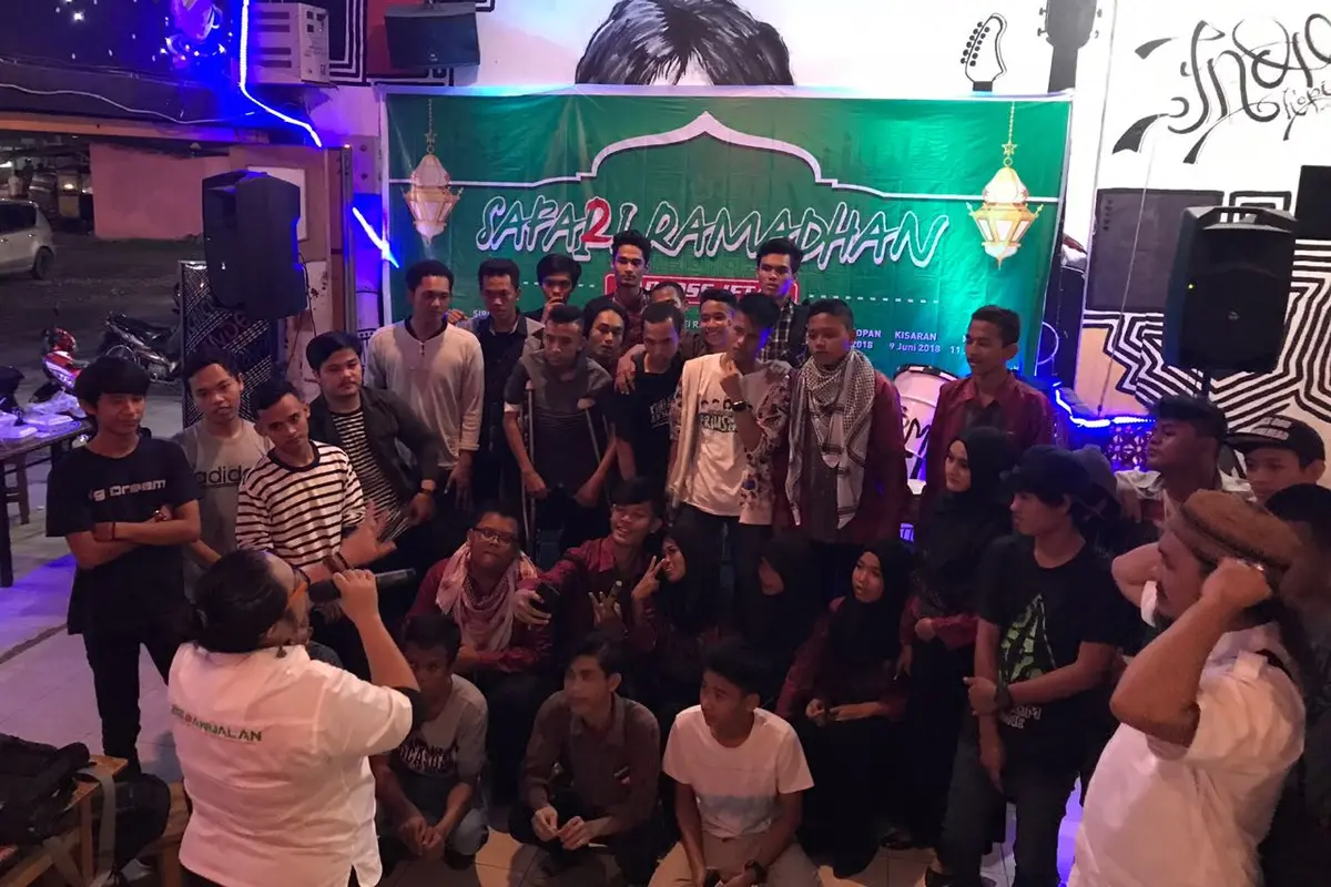 Ratusan anak muda yang tergabung dalam sejumlah komunitas di Kota Binjai, Sumatera Utara. Mereka berkomitmen untuk tidak Golput. (Istimewa)
