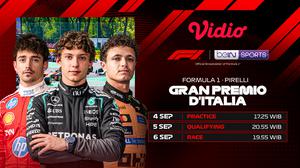 Live F1 Pirelli Gran Premio D’Italia 2026: Persaingan Russell dan Hamilton Pada Klasemen di Vidio