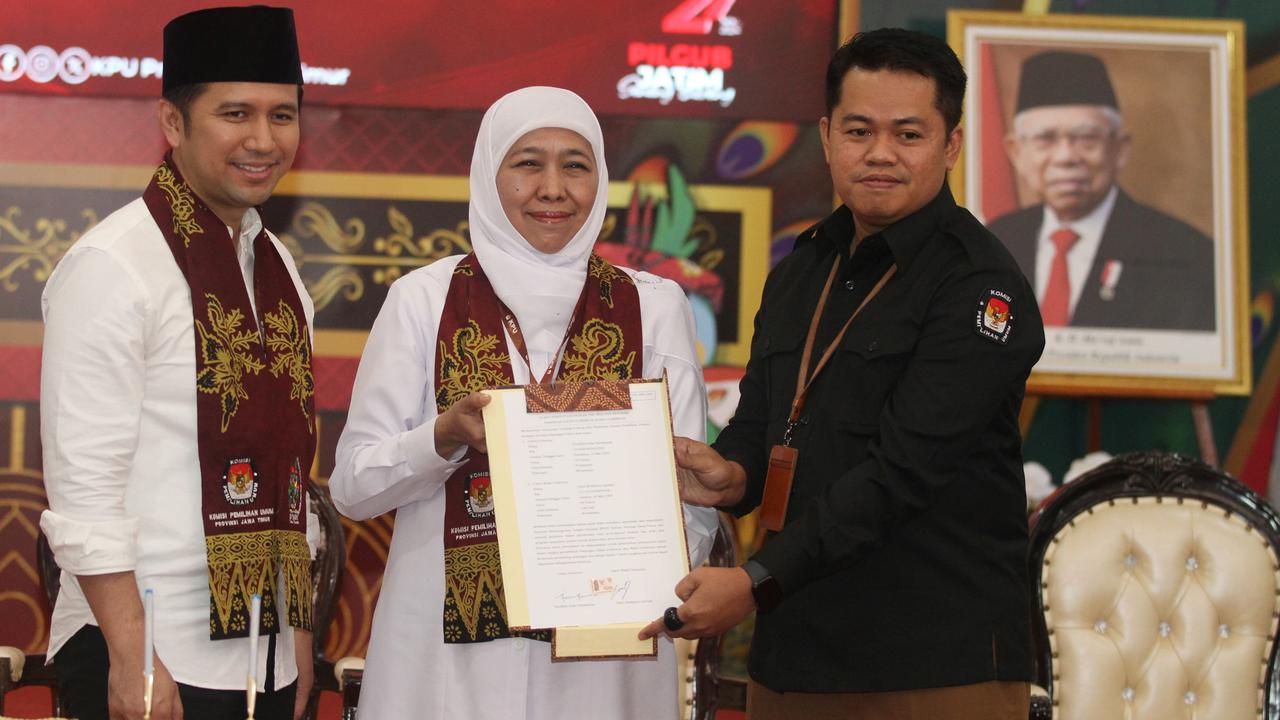 Survei Indikator Pilkada Jatim: Khofifah-Emil 61,2%, Risma-Gus Hans 26%, Luluk-Lukman 2,2%