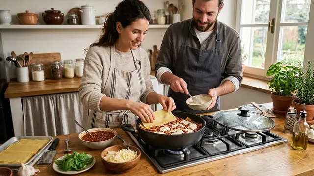 Membuat Lasagna Tanpa Oven