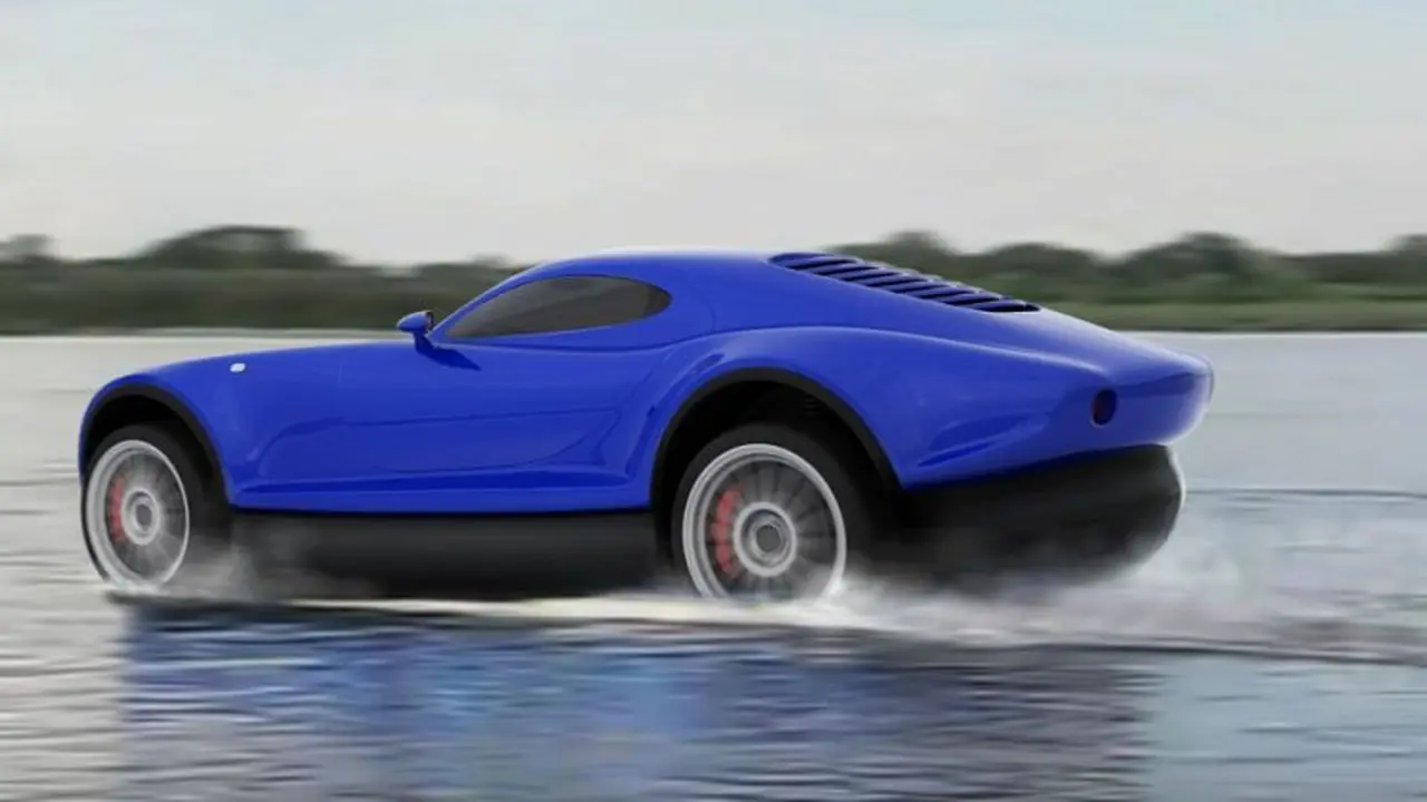Ilustrasi mobil amfibi