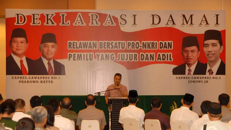 Relawan Jokowi dan Prabowo Akur di Balai Kartini 