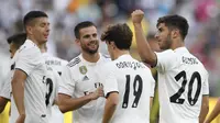 Marco Asensio (paling kanan) memberi kemenangan untuk Real Madrid (AP Photo/Nick Wass)