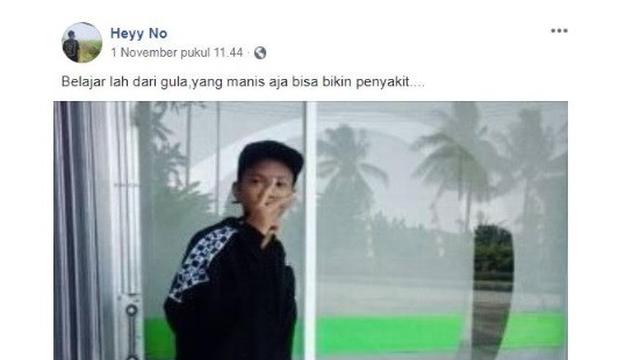 status bocah sok bijak (foto: facebook)
