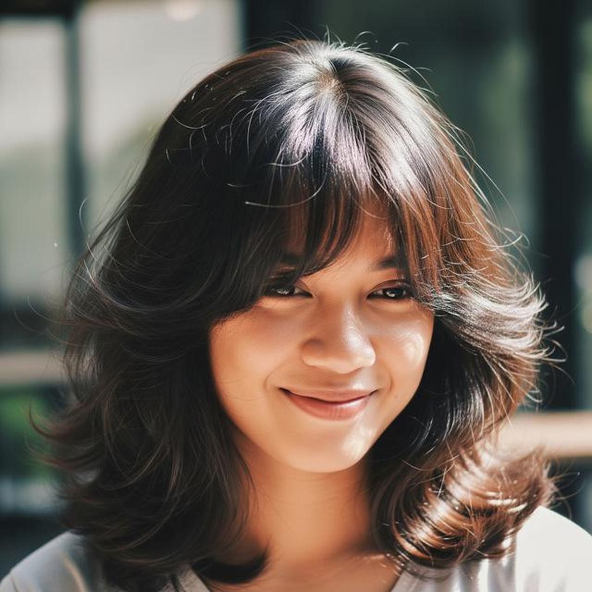 10 Model Rambut Medium dengan Poni Anti Lepek, Tampil Stylish Sepanjang Hari