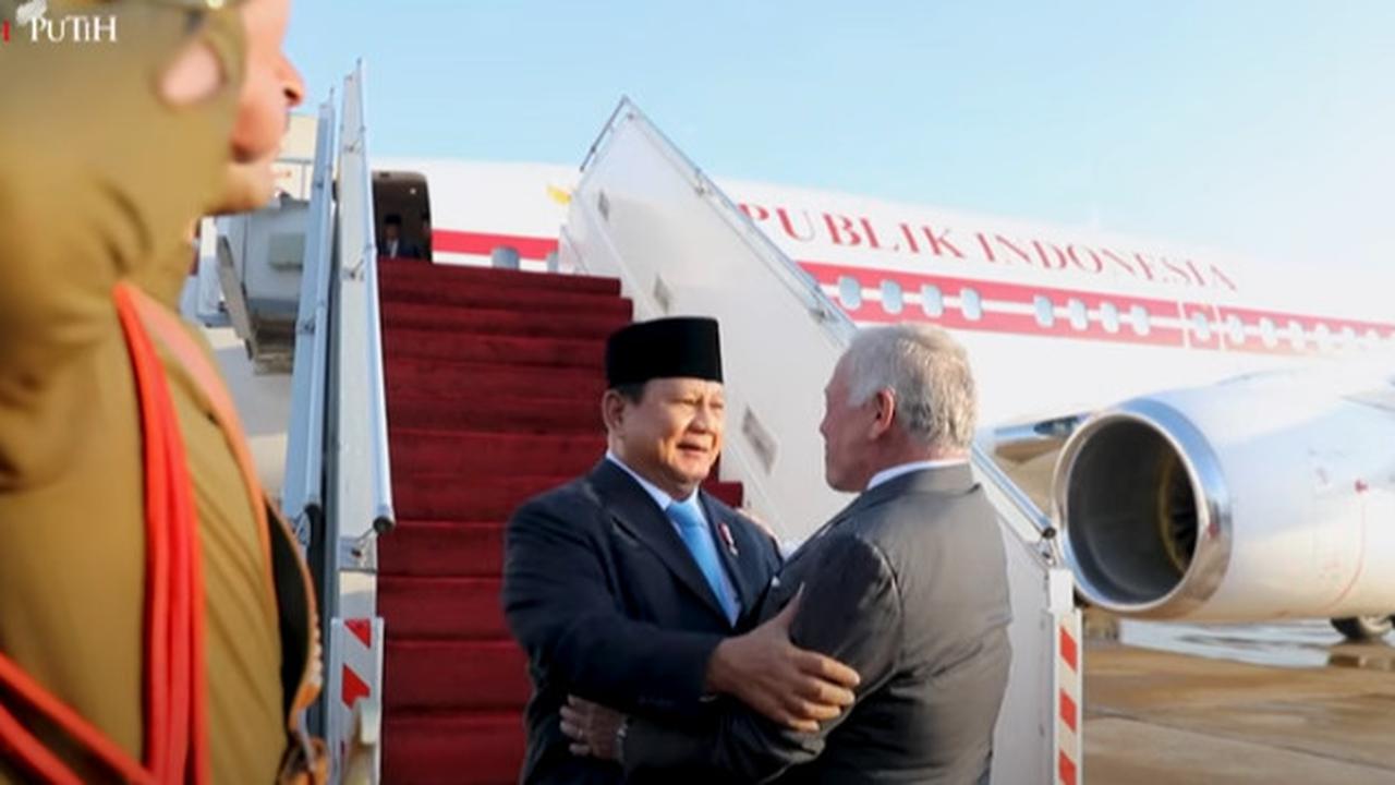 Persahabatan Abadi Prabowo Disopiri Raja Yordania, Saat di Udara Dikawal Jet Tempur
