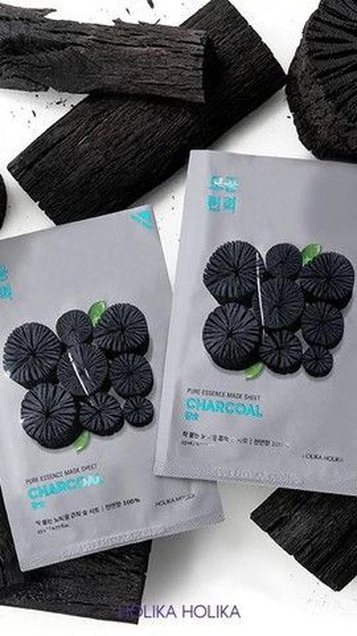 4. Holika Holika Pure Essence Mask Sheet Charcoal<br>