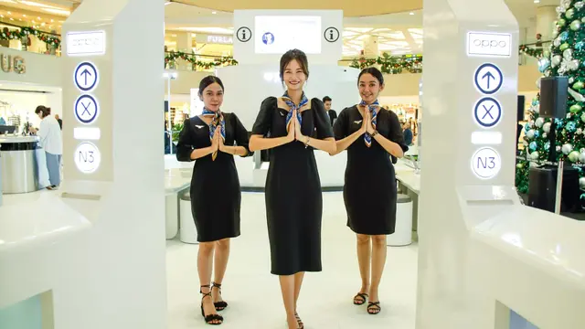Oppo Pop Up Store Find N3 Series hadir di Tunjangan Plaza 3, Surabaya, menutup rangkaian Roadshow Oppo International Skyport Find N3 Series. (Oppo)
