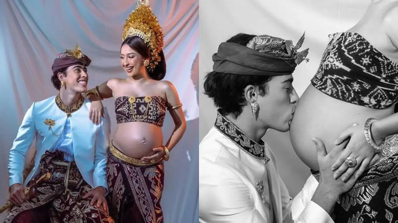 7 Maternity Shoot Jennifer Coppen Bareng Dali Wassink dengan Busana Adat Bali