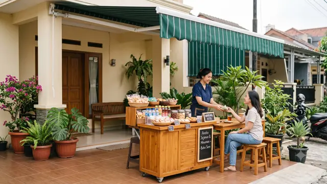 Desain Warung Kecil Depan Rumah