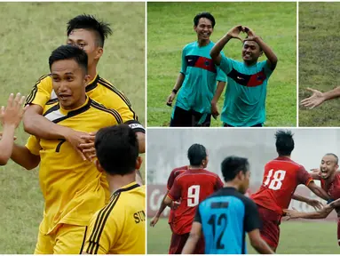 Berikut ini selebrasi terbaik yang menghiasi laga Torabika Campus Cup 2017 di Stadion Cakrawala, Malang, Jawa Timur. (Bola.com/M Iqbal Ichsan)