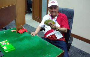 Atlet tertua Indonesia di Asian Games 2018, Michael Bambang Hartono (Liputan6.com/Defri Saefullah)