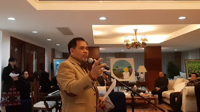 Duta Besar RI untuk China, Djauhari Oratmangun di Wisma KBRI Beijing (19/2/2019) (Rizki Akbar Hasan / Liputan6.com)