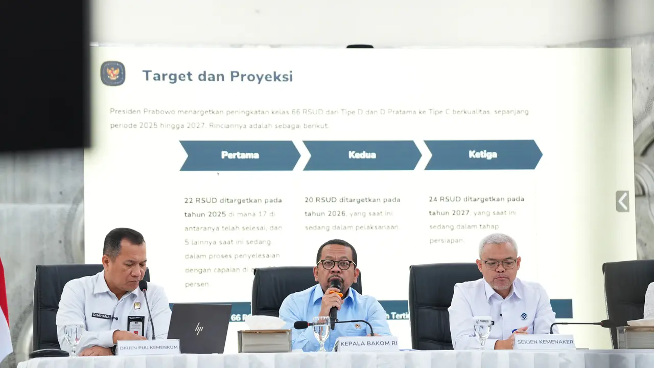 Kepala Badan Komunikasi Pemerintah (Bakom) RI Muhammad Qodari dalam konferensi pers di Kantor Bakom RI, di Jakarta, Rabu (29/4/2026). (Istimewa)