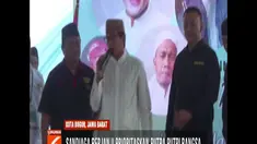 Sandiaga Uno berbicara berbagai permasalahan yang selama ini dikeluhkan oleh warga, seperti sulitnya lapangan pekerjaan.
