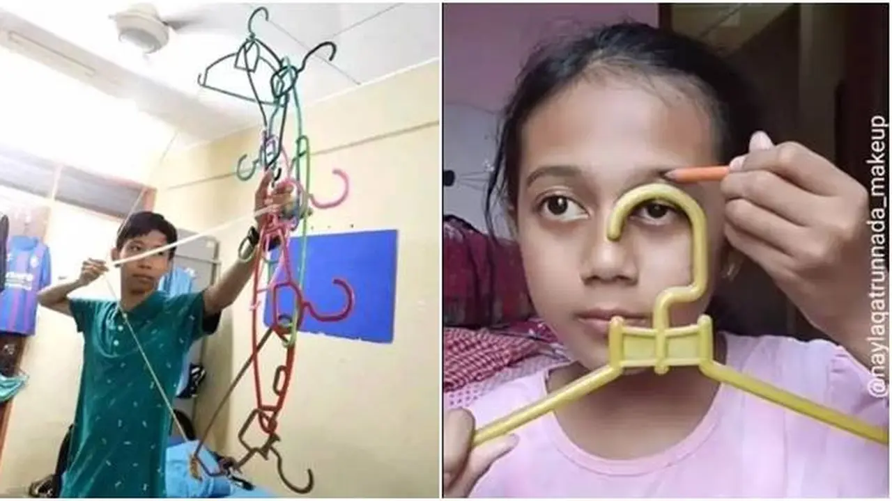 Multifungsi, Ini 7 Potret Kegunaan Lain Hanger Selain Buat Jemur Pakaian