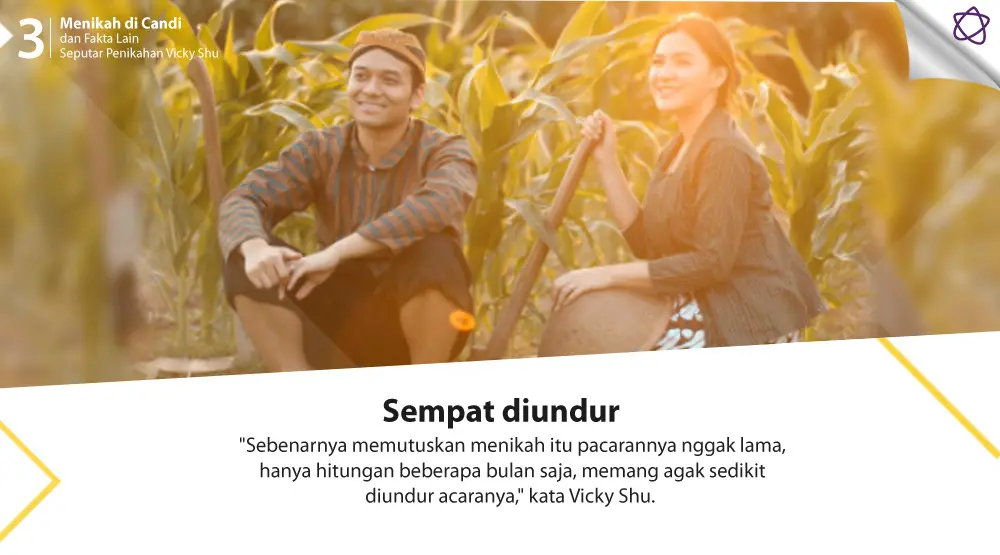 Menikah di Candi dan Fakta Lain Seputar Penikahan Vicky Shu. (Foto: Instagram/aldiphoto, Desain: Nurman Abdul Hakim/Bintang.com)