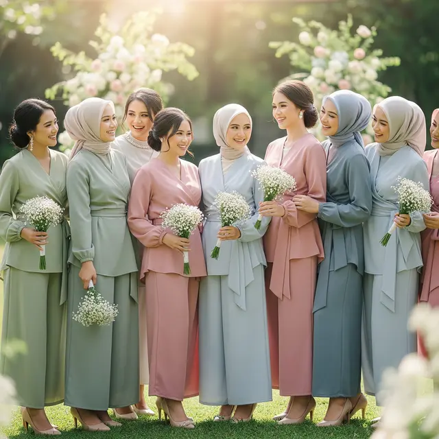 Baju Bridesmaid Celana Panjang (Gemini AI)
