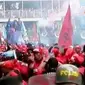 Peringatan demo buruh di May Day 1 Mei kemarin berlangsung ricuh (Liputan 6 SCTV)