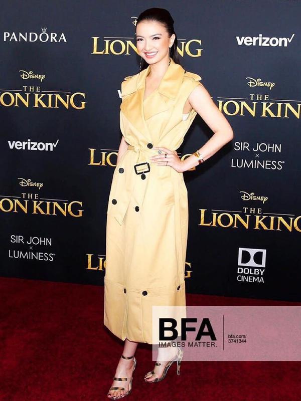 Raline Shah Saat Hadiri World Premier Film The Lion King di Amerika (sumber: instagram/@ralineshah)