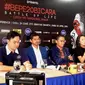 Bambang Pamungkas dalam konferensi pers #BEPE20Bicara, Rabu (20/4/2016) di Senayan. (Liputan6.com/Risa Kosasih)